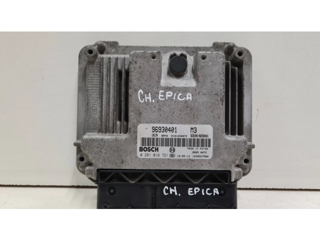 Řídící jednotka 96930401, 0281016721   Chevrolet Epica 2009