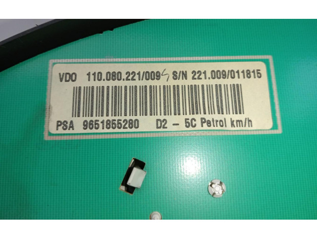 Přístrojová deska  Peugeot 207 CC  9651855280  