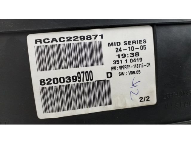 Панель приборов 8200399700D   Renault Megane II       