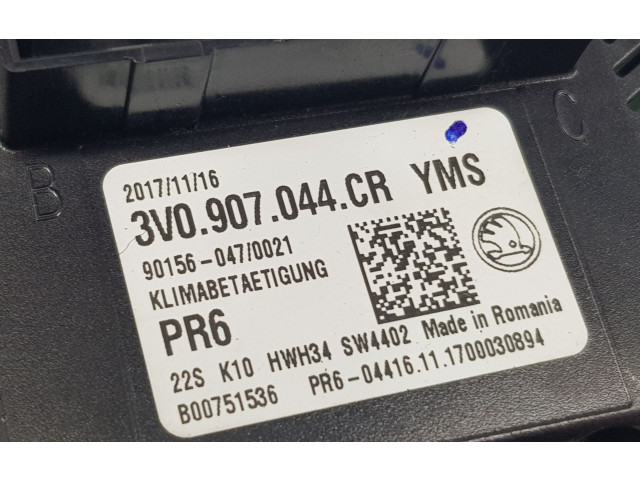 Блок управления климат-контролем 3V0907044CR, 3V0907044CR   Skoda Superb B8 (3V)