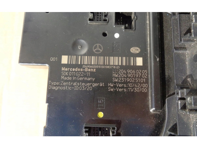 Блок комфорта A2049060205, 2049060205   Mercedes-Benz C W204   