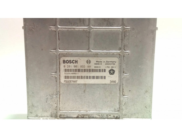 Řídící jednotka 0281001893, 17610611   Chrysler Voyager 2003