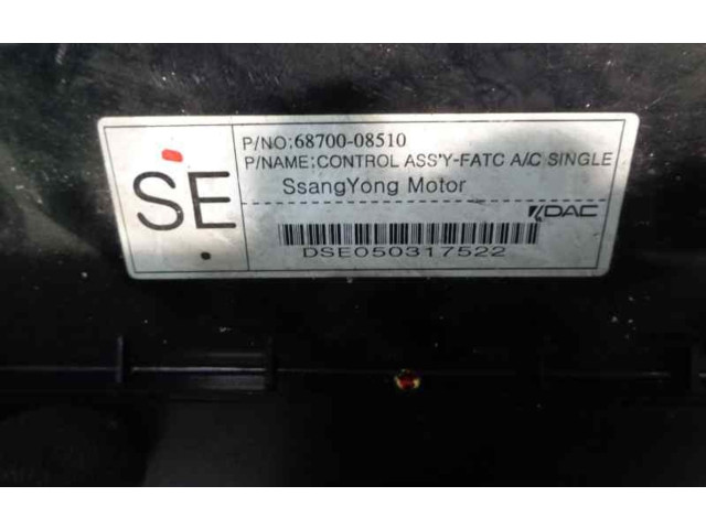 Блок управления климат-контролем 6870008510   SsangYong Rexton