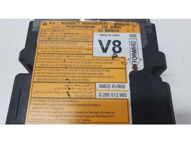 Блок подушек безопасности 0285012905, 98820BV80B   Nissan Juke I F15