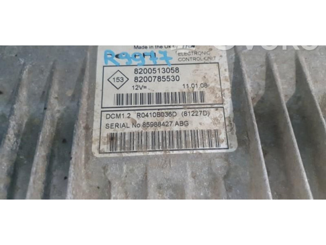 Блок управления двигателем Блок управления 8200513058, 8200785530.   Renault Logan I