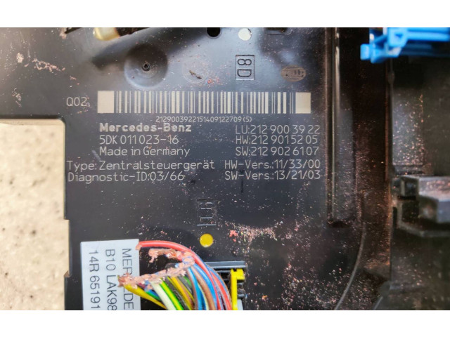Блок предохранителей  2129003922   Mercedes-Benz E A207    