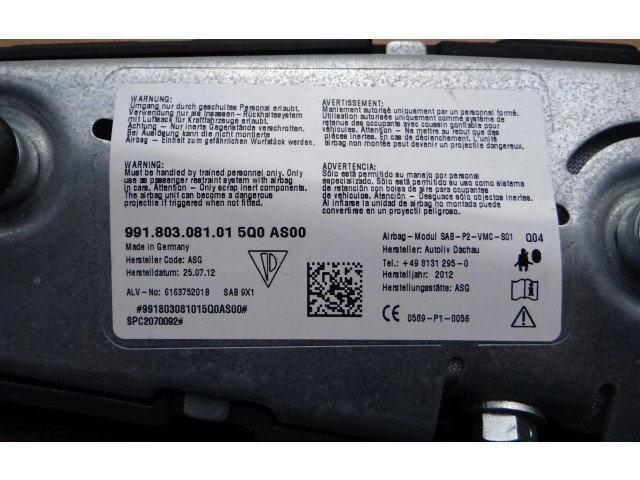 Подушка безопасности в сиденье 99180308101   Porsche 911 991