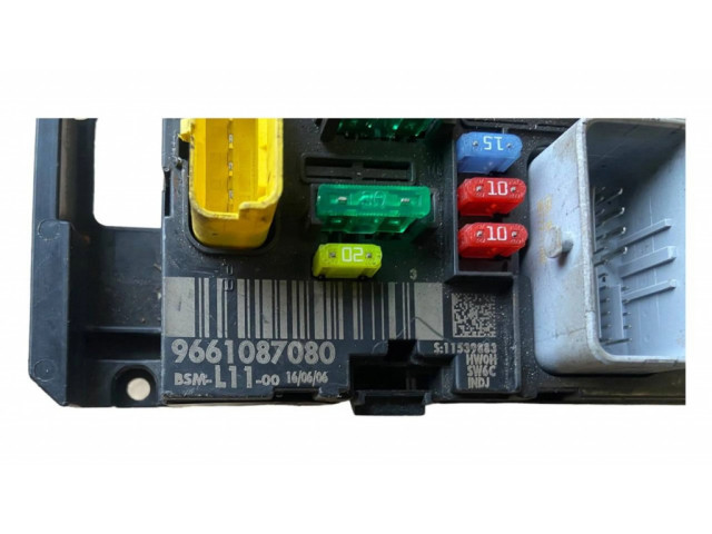 Pojistková skříňka Řídící jednotka BSM 9661087080, S11539883   Citroen C2 2005