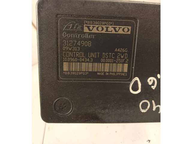 Jednotka ABS 31274908, 10096004343   Volvo S40 2008