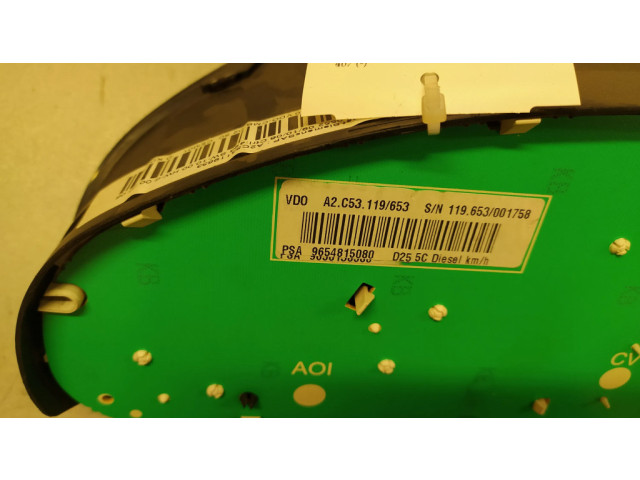 Přístrojová deska  Peugeot 407 2006 A2C53106013, 9654815080  