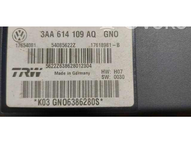 Jednotka ABS 3AA614109AQ, 17654081   Volkswagen PASSAT B7 2013