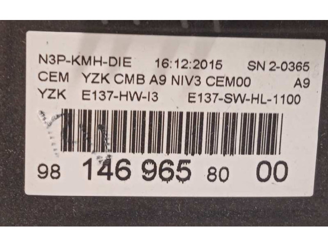 Přístrojová deska  Peugeot 2008 I 2016 9814696580, 9814039880  
