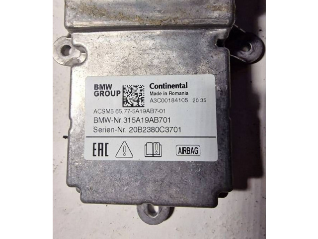 Блок подушек безопасности A3C00184105, 315A19AB701   BMW 4 G22 G23 G24 G26