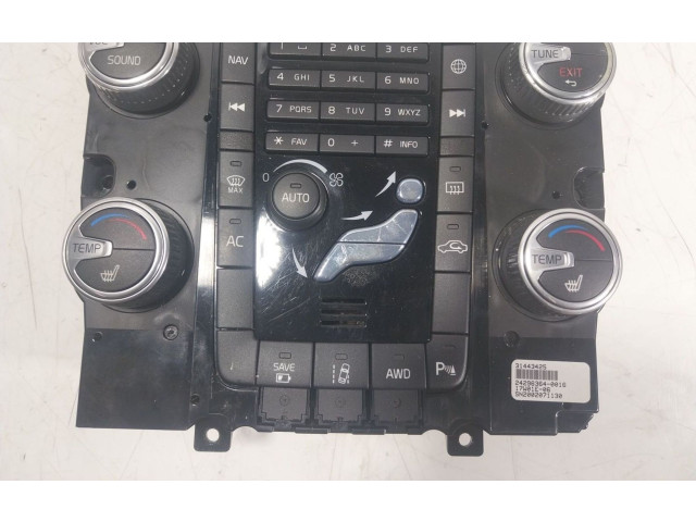Блок управления климат-контролем 31443427, 31443425   Volvo V60