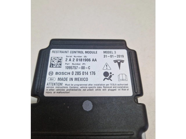 Блок подушек безопасности 109575700C, 2A20181906AA   Tesla Model 3