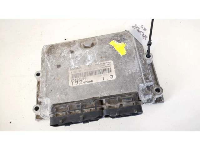 Блок управления двигателя 55191209, 0281011553   Fiat Stilo