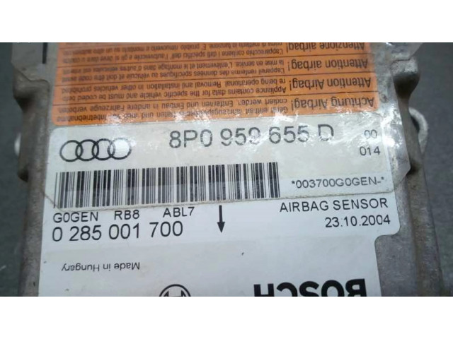 Блок подушек безопасности 8P0959655D, 0285001700   Audi A3 S3 8P