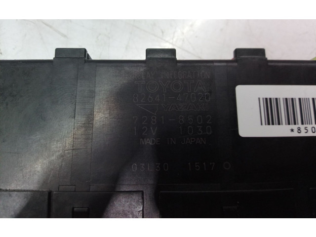 Pojistková skříňka Řídící jednotka BSM 8264147020, 8264147020   Toyota Yaris 2009