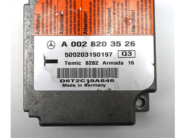 Блок подушек безопасности A0028203526, A0028203526   Mercedes-Benz E AMG W211