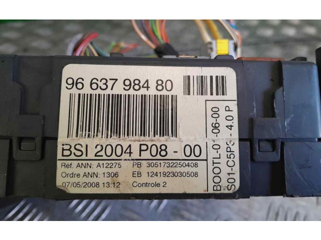   Pojistková skříňka 9663798480   Peugeot 207 2008