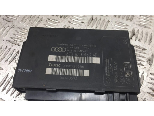 Блок комфорта 8E0959433AF, 5285   Audi A4 S4 B6 8E 8H   
