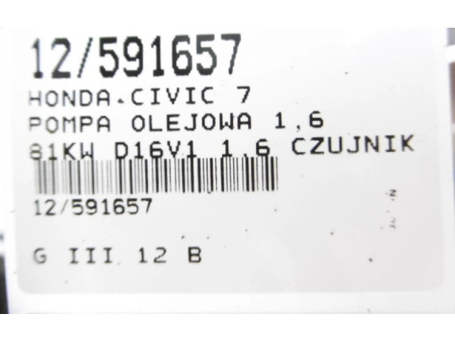 Čerpadlo oleje    Honda Civic   