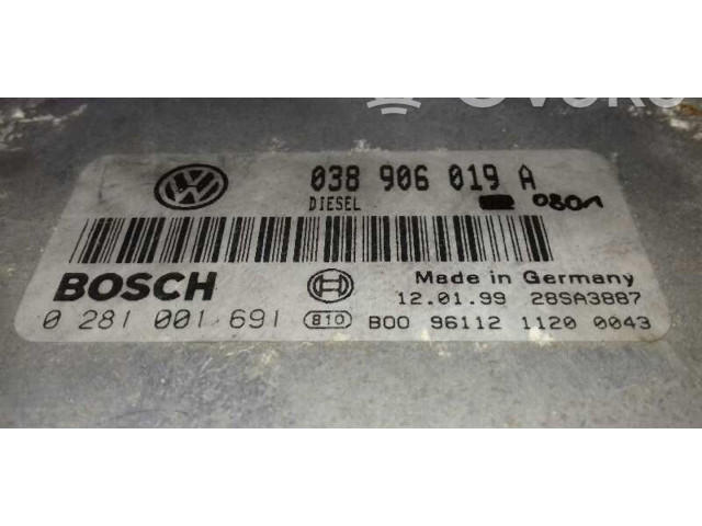 Řídící jednotka 038906019A, 0281001691   Volkswagen Passat Alltrack 1999