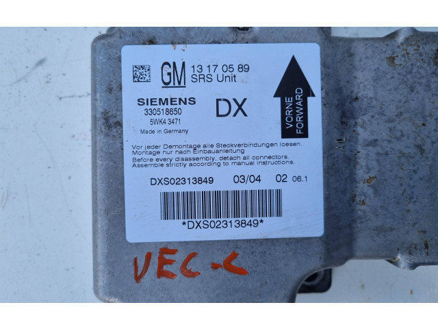 Блок подушек безопасности 13170589   Opel Vectra C