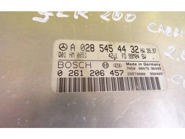 Řídící jednotka 0261206457, A0285454432   Mercedes-Benz CLK A208 C208 1999
