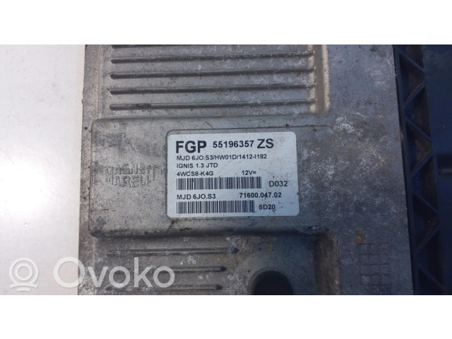 Řídící jednotka 55196357ZS   Suzuki Ignis 2006