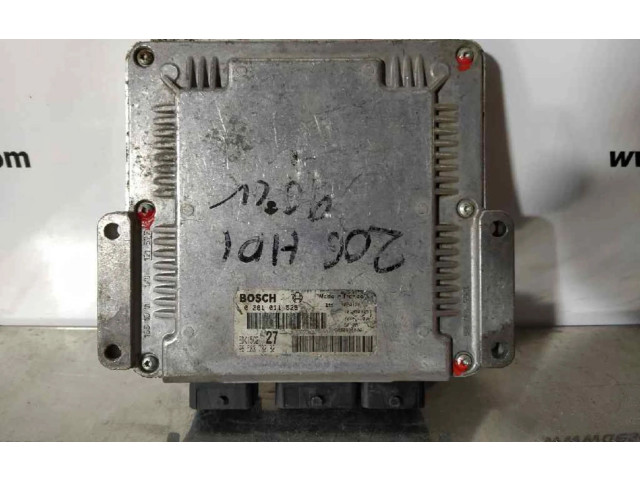 Блок управления двигателем ECU 9658373080   Peugeot 206+