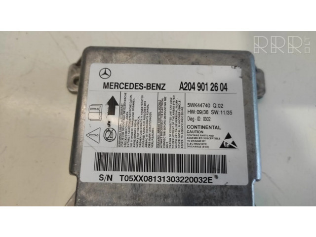 Блок подушек безопасности A2049012604, 5WK44740   Mercedes-Benz C W204