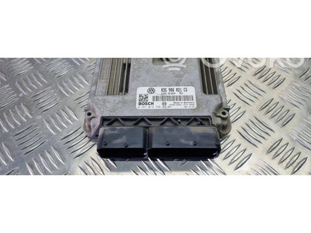 Комплект блоков управления 03G906021CG, 0281012746   Volkswagen Caddy