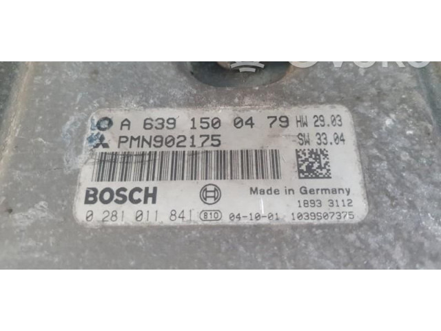 Блок управления двигателем Блок управления 0281011841, A6391500479   Mitsubishi Colt