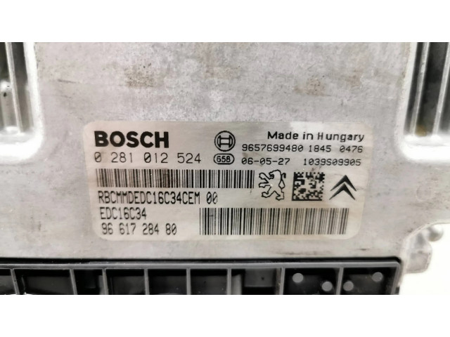 Řídící jednotka 9661728480, 0281012524   Citroen C3 Pluriel 2003