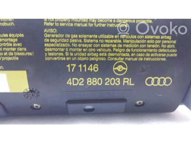 Подушка безопасности пассажира 4D2880203RL   Audi A8 S8 D2 4D