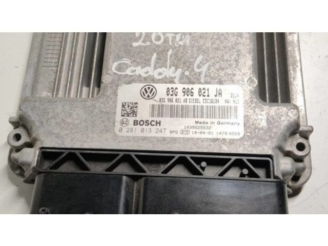 Řídící jednotka 03G906021AB, 03G906021JA   Volkswagen Caddy 2006