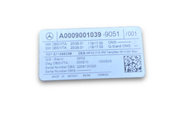 Блок комфорта A0009001039   Mercedes-Benz CLA C118 X118   