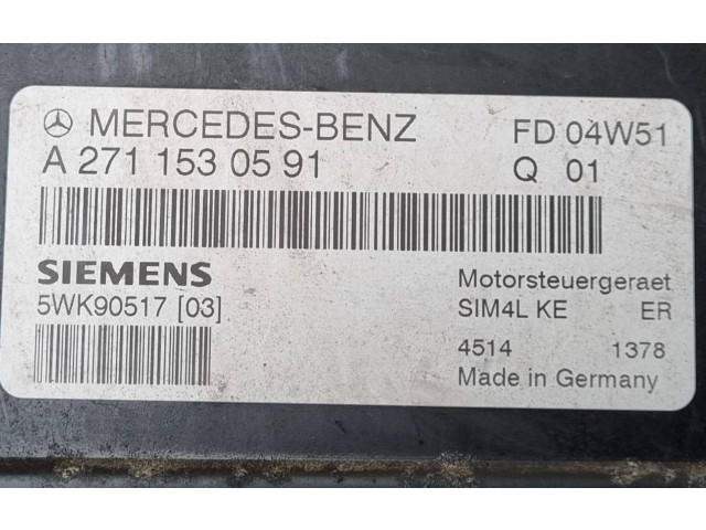 Řídící jednotka 5WK90517, A2711530591   Mercedes-Benz C W203 2005