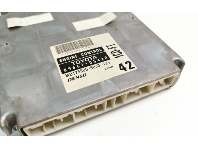 Řídící jednotka 8966105420, 17580005420   Toyota Avensis T220 2001