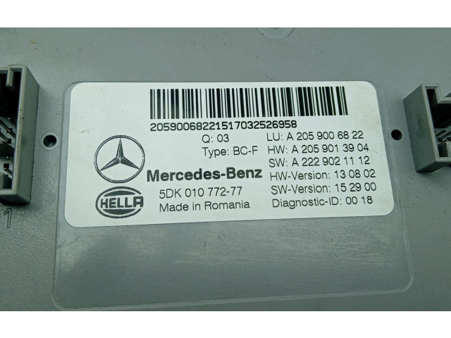 Блок управления A2059013904   Mercedes-Benz C W205