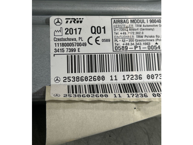 Боковая подушка безопасности 2538602600, 34157399E   Mercedes-Benz GLC X253 C253
