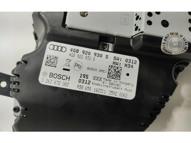 Přístrojová deska  Audi A7 S7 4G 2014 4G8920930S  