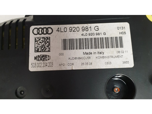 Панель приборов 4L0920981G   Audi Q7 4L       