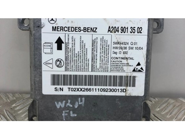 Блок подушек безопасности A2049013502, 5WK44524   Mercedes-Benz C W204