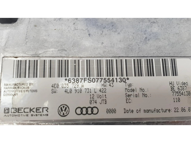 Блок управления 4E0035729A   Audi Q7 4L