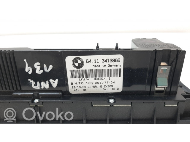 Блок управления климат-контролем 3413866, 64113413866   BMW X3 E83
