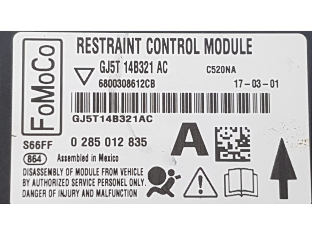Блок подушек безопасности GJ5T14B321, GJ5T14B321AC   Ford Escape III