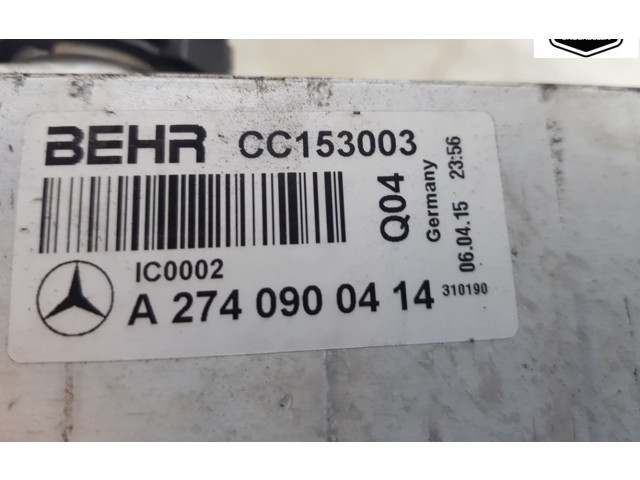 Интеркулер  A2740900414   Mercedes-Benz C W205 