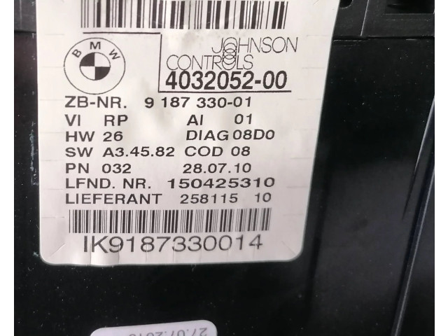 Přístrojová deska  BMW 1 E82 E88 2010 9187330, 403205200  